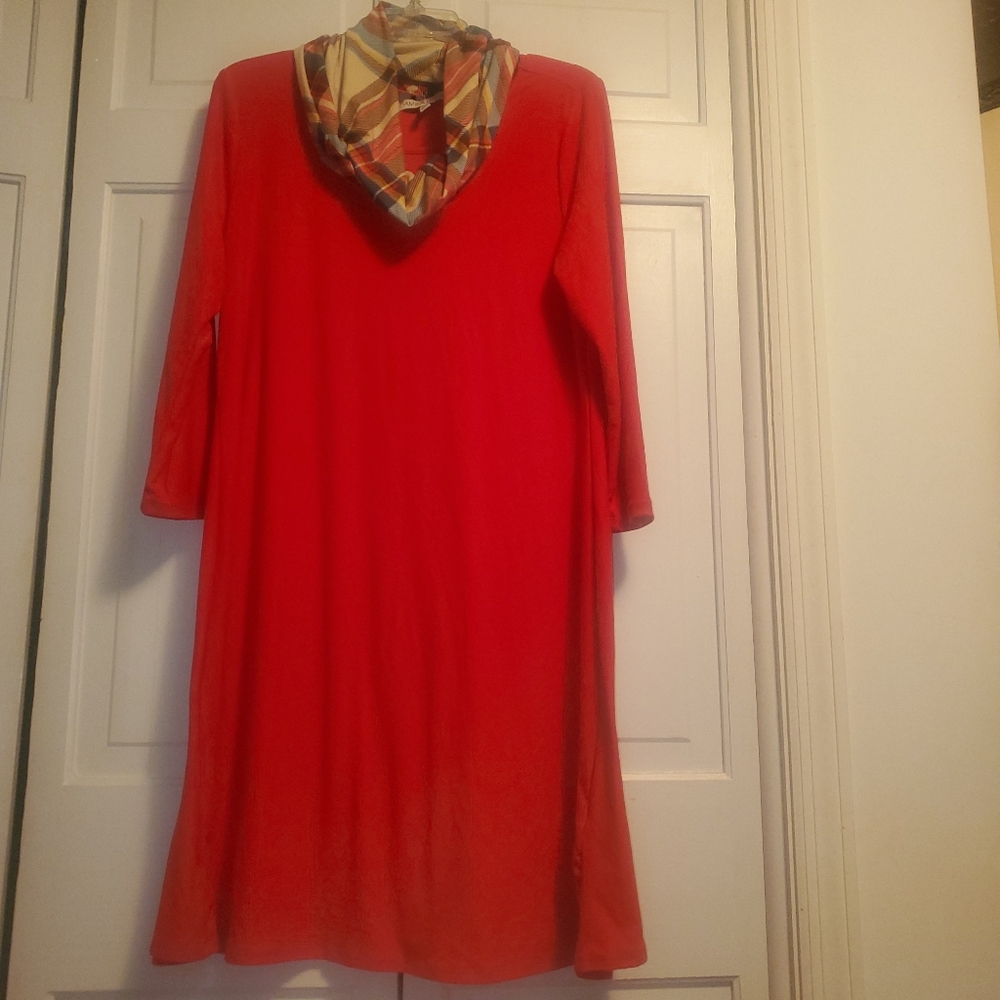 Little red dress.